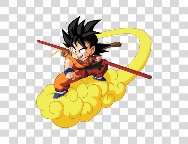 Download Dragon Ball Son Goku On Cloud Clip Art