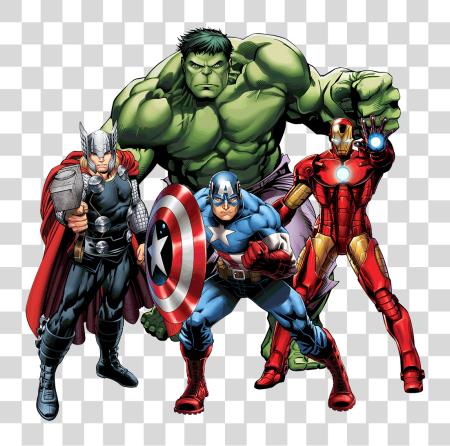 Download Vengadores Hulk Captain America hierro hombre Thor PNG file