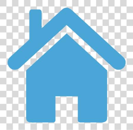 Download Home Icon Blue PNG file