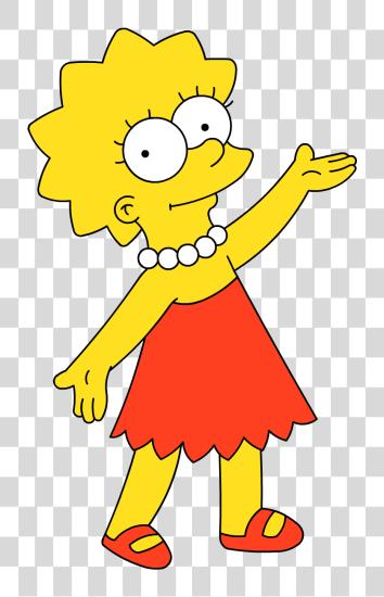 下载 这那 Simpsons Lisa Los 女士 卡通 PNG file