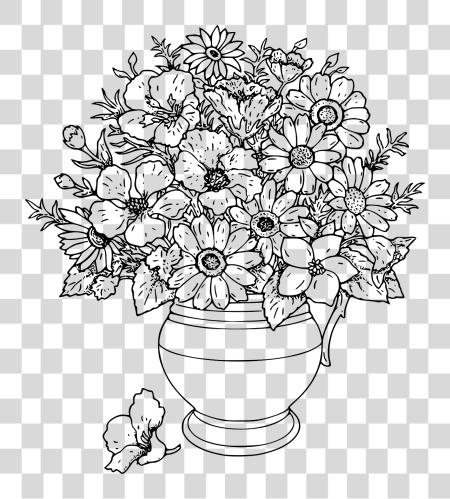 下载 Flowers Wildflowers 花卉 Picture 花 Cool Coloring Pages PNG file