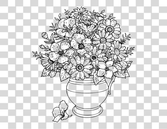 下载 花 Wildflowers 花卉 Picture 花 Cool Coloring Pages Clip 艺术