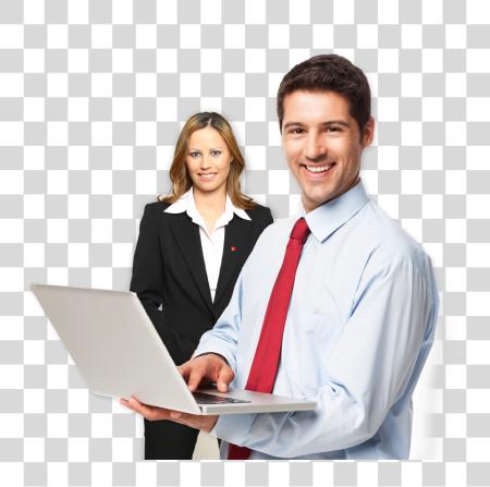 Download Business People With Notebook Laptop Professional PNG file