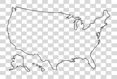 下载 Us 地圖 Us 地图 Outline PNG file