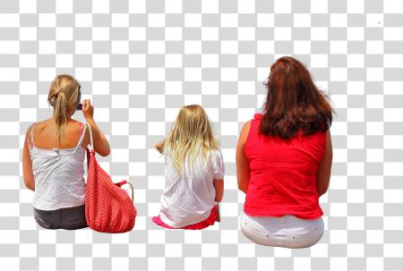 Download Threegirlslookingback Kids Sitting Back PNG file