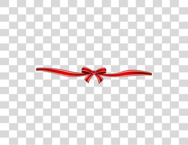 Download Red Ribbon Border Bow Clip Art