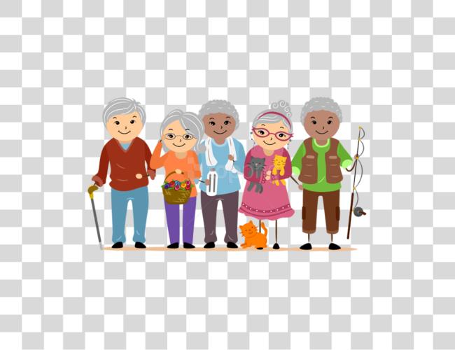 Download Old People Senior Citizens caricatura Clip arte