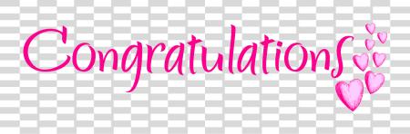 Download Congratulations Congratulations Pink PNG file