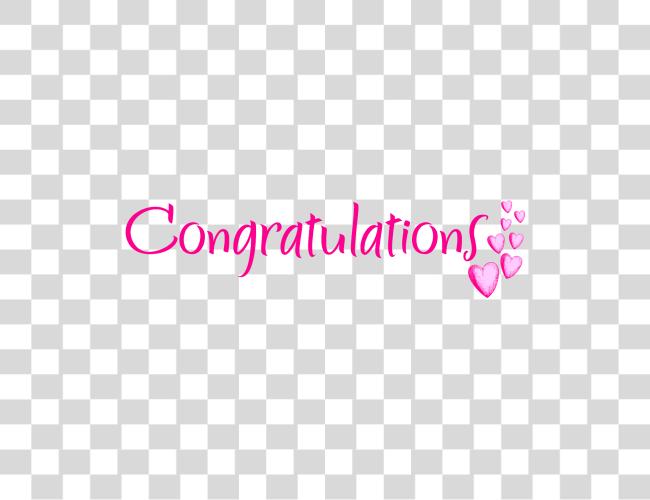 Download Congratulations Congratulations Pink Clip Art