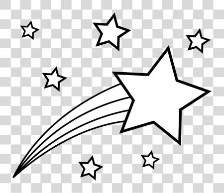 Download Royalty Stock Stars Black And White Shooting Star Black And White PNG file