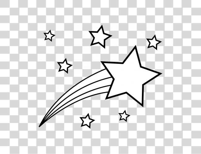 Download Royalty Stock Stars Black And White Shooting Star Black And White Clip Art