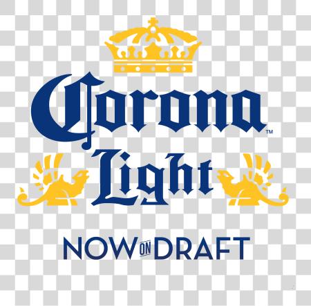 Download Corona luz en Draft azul logotipo Cerveza Corona PNG file