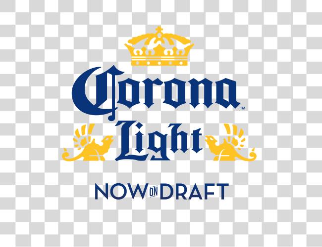 Download Corona Light On Draft Blue Logo Cerveza Corona Clip Art