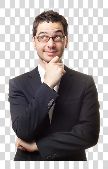 下载 Businessman 思考 Man Think PNG file