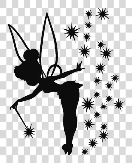 下载 Tinkerbell Silhouette Tinkerbell Silhouette PNG file