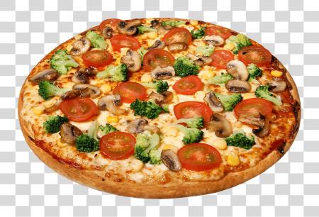 Download Large Pizza With Tomatoes Pizza PNG file