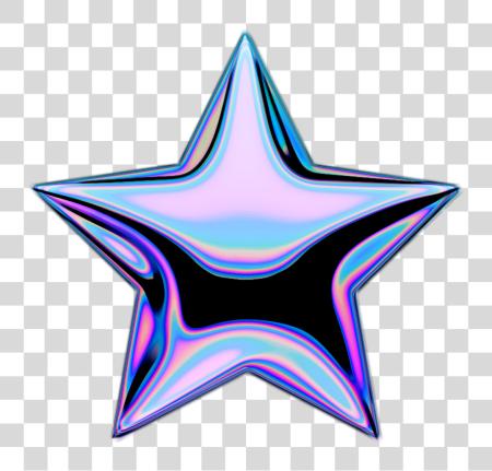 Download Holo Holographic Shootingstar Stars estrella emoji Iridesce Vaporwave PNG file