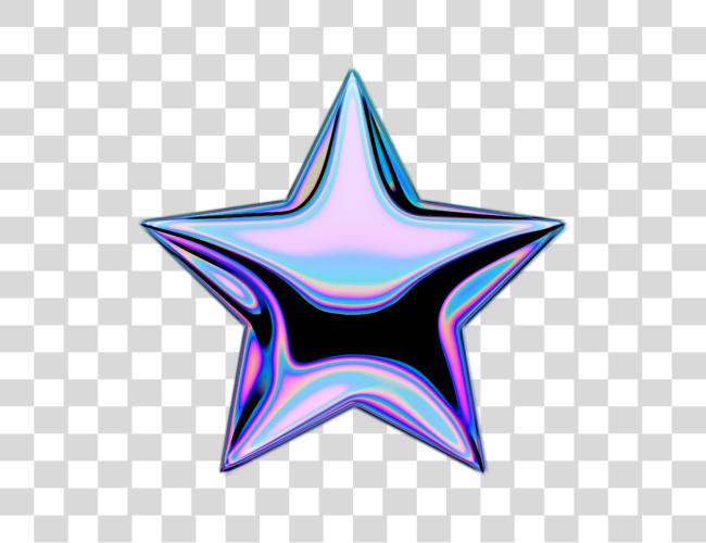 Download Holo Holographic Shootingstar Stars Star Emoji Iridesce Vaporwave Clip Art