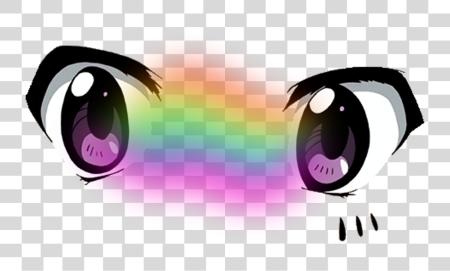 Download Anime Sticker Anime Cute Eyes PNG file