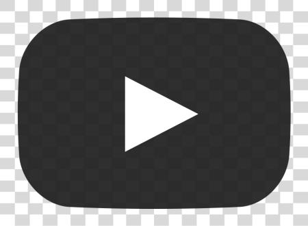 Download Youtube Play Button negro PNG file