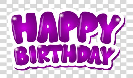 Download Happy Birthday Purple Purple Happy Birthday PNG file