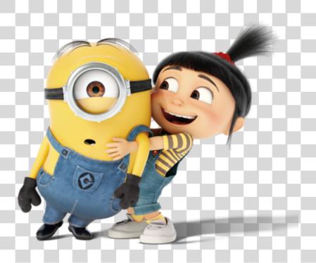 Download Girl And Minion Characters PNG file