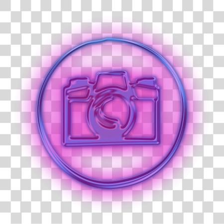 Download cámara Sticker Neon Instagram Icons PNG file