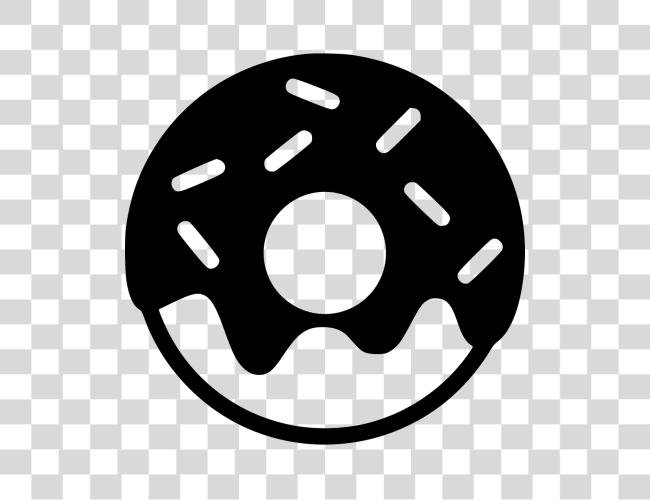 Download File Donut Icon Black And White Clip Art