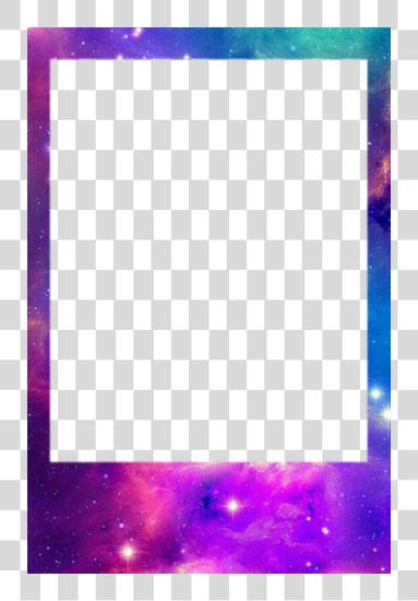 Download Frame Galaxy And Polaroid Image Galaxy Picture Frame PNG file