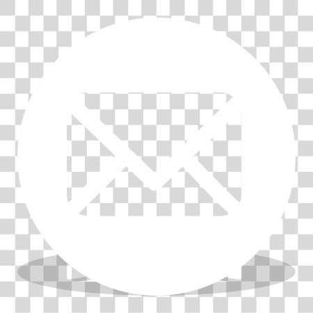 Download Follow Us Email icono blanco Circle PNG file