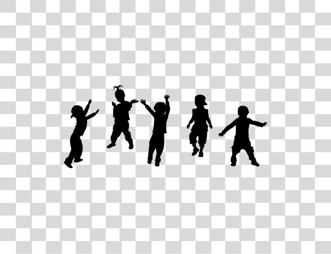 Download Black Kids Children Silhouette Clip Art