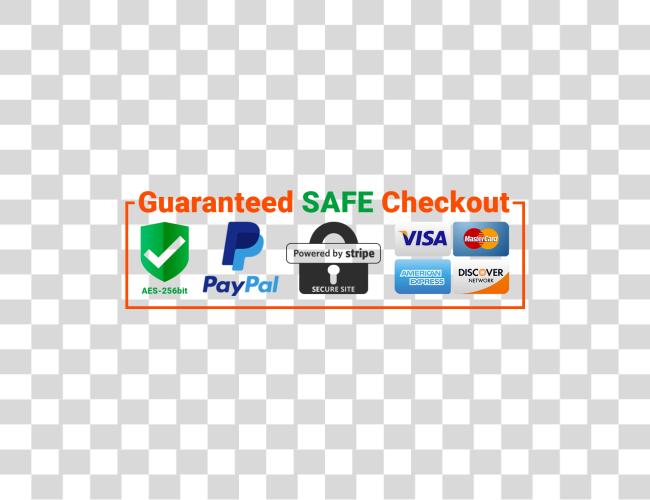 下载 Guaranteed Safe Checkout Paypal Secure Checkout 徽章 Clip 艺术