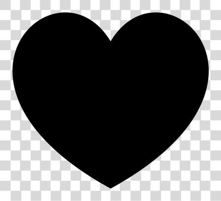 Download corazón icono negro corazón icono PNG file