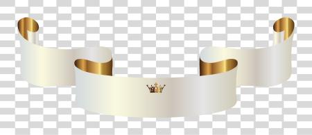 Download White Banner With Crown Image Gold Crown Banner PNG file