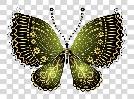 Download Beautiful Green Decorative Butterfly Image Beautiful Butterfly PNG file