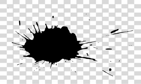 下载 Paint Splatter 黑色 PNG file