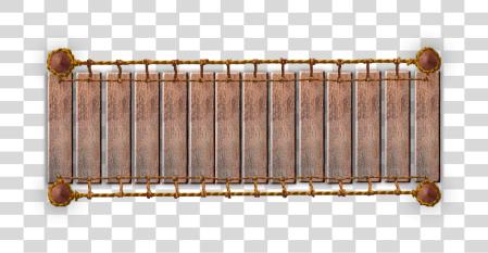 Download Wooden Bridge Top View PNG file