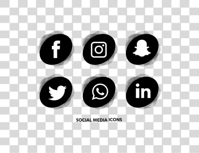 تحميل متجه Social Media أيقونات مقطوعة فن