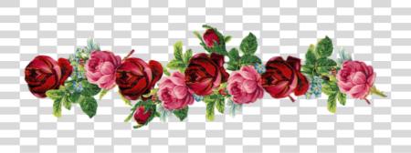 下载 ftestickers flowers divider border 复古 粉红色 复古 花 Border 線 PNG file