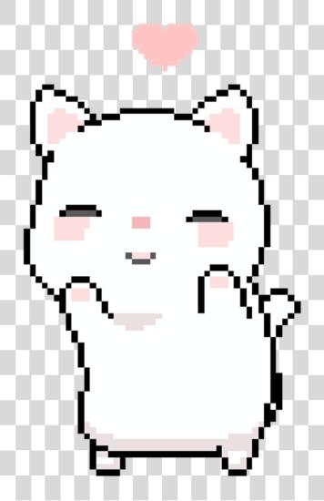 下载 Dancing 动漫 猫 Gif Pixel 猫 Gif PNG file