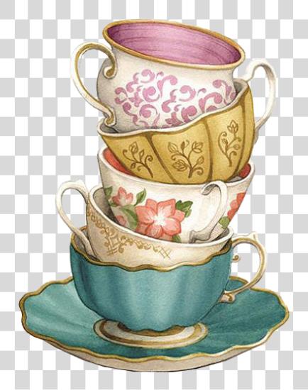 Download Teacup café Saucer té taza PNG file