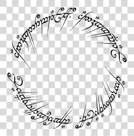 Download One Ring Inscription PNG file