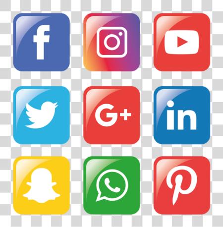 Download Social Media Icons conjunto logotipo Facebook E Instagram Vettoriale PNG file