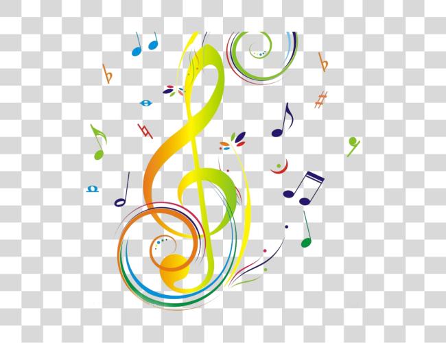 Download colorido música colorido música Notes Clip arte