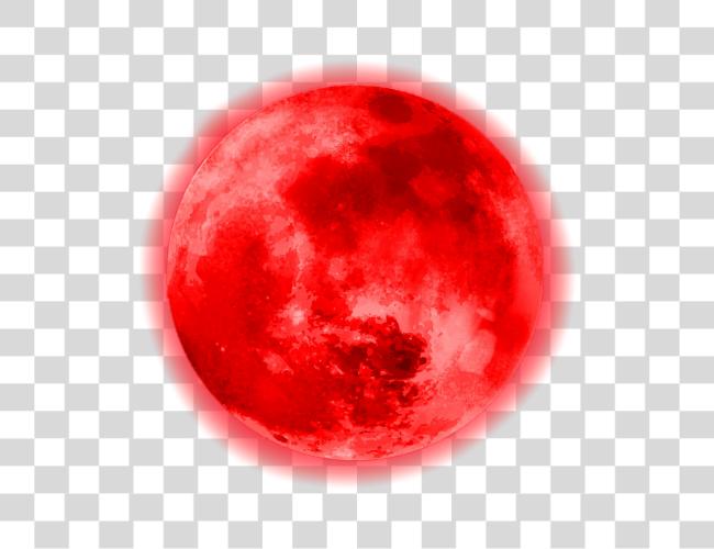 Download circle red moon glowing glowingmoon cute aesthetic Blood Moon Clip Art