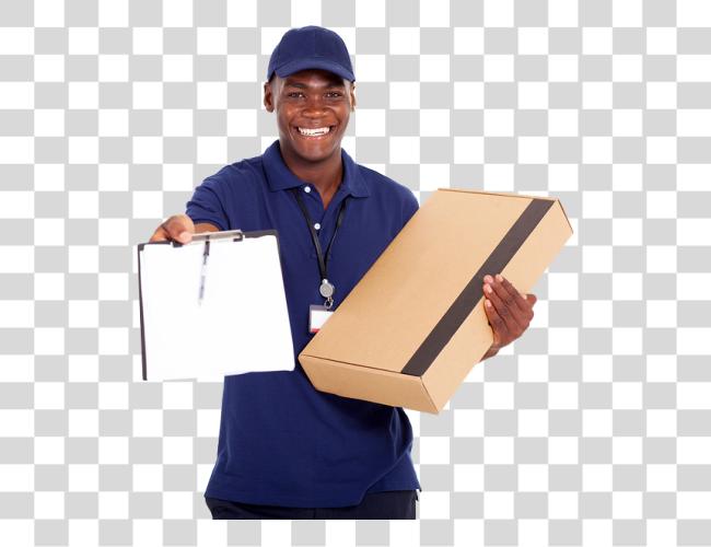 Download African American Delivery Man Courier Service African American Clip Art