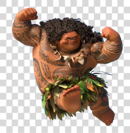 下载 Moana Maui Tattoos Moana All 这那 Characters PNG file