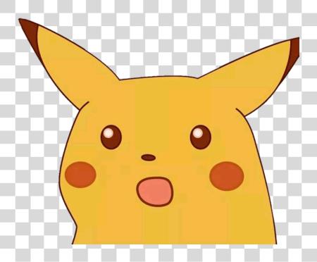 Download Plantilla De pikachu Confundido Sorprendido Sonriendo Surprised pikachu Discord emoji PNG file