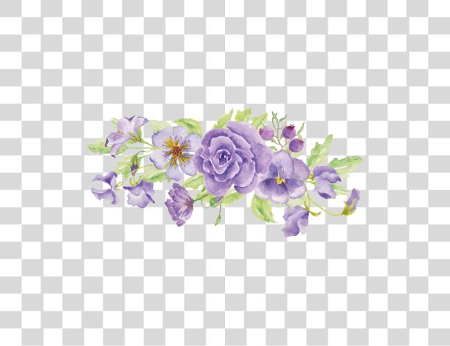 Download Purple Flower Aesthetic Clip Art