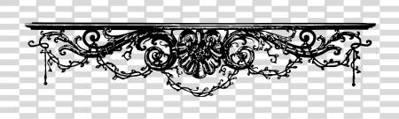 下载 黑色 Gothic 框架 Gothic Divider PNG file